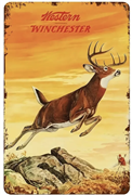 Winchester Deer Metal Sign